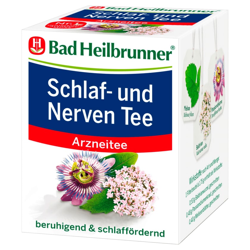 Bad Heilbrunner Arzneitee Schlaf- und Nerven Tee 14g, 8 Beutel